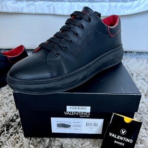 Dionisio Black Red Valentino Sneakers. Good condition with minor signs of wear.